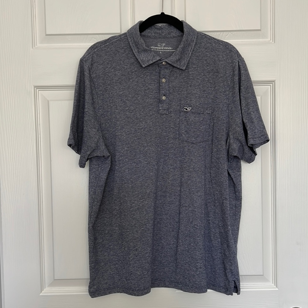 Vineyard Vines Edgartown Striped Polo Size L EUC